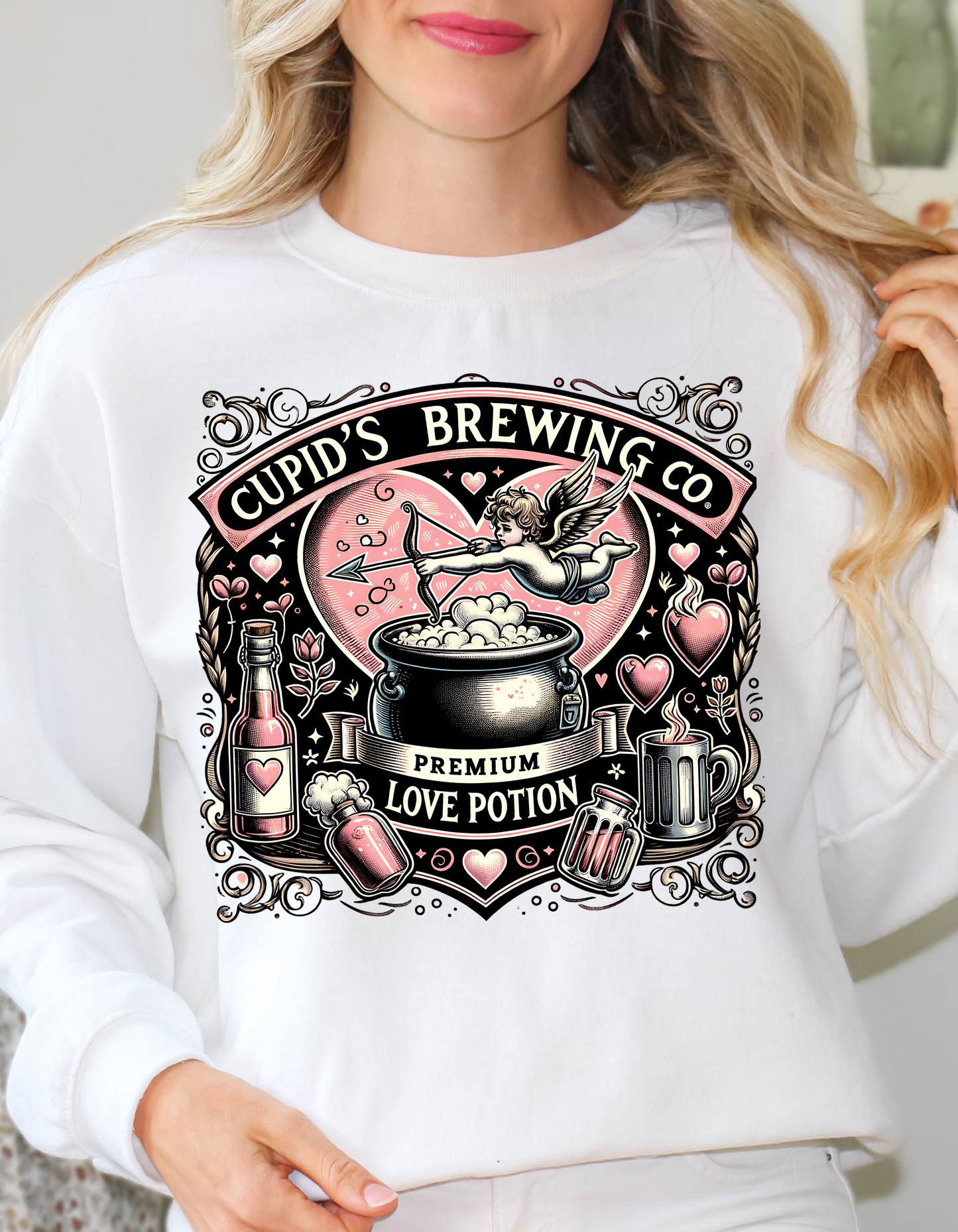 Cupid's Brewing Co Valentine's Day Sweatshirt & Hoodie