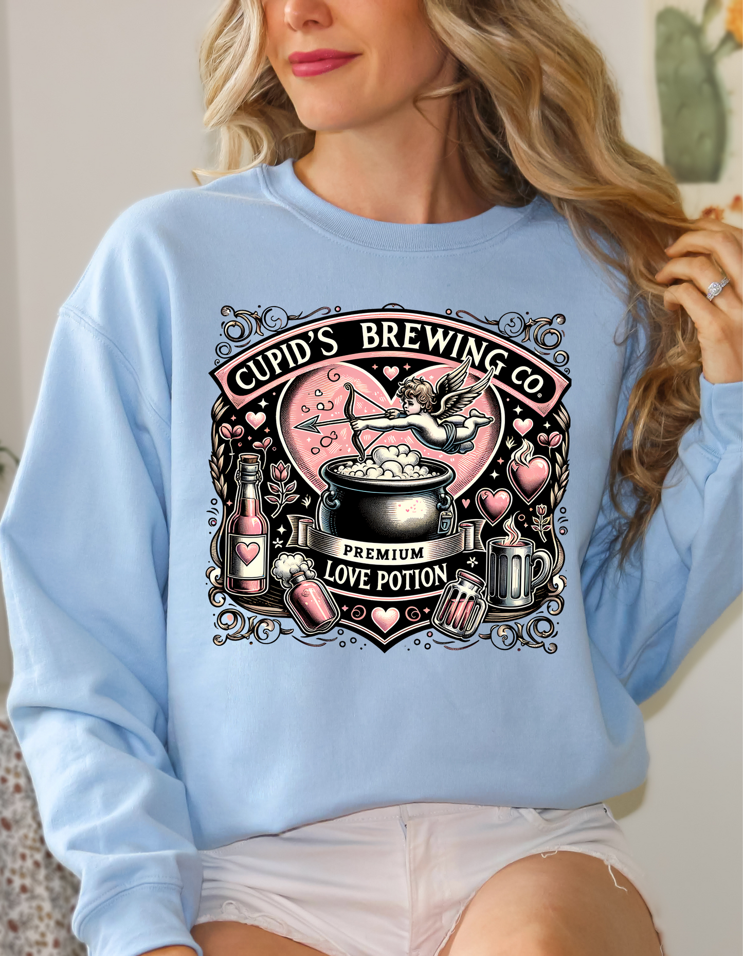 Cupid's Brewing Co Valentine's Day Sweatshirt & Hoodie