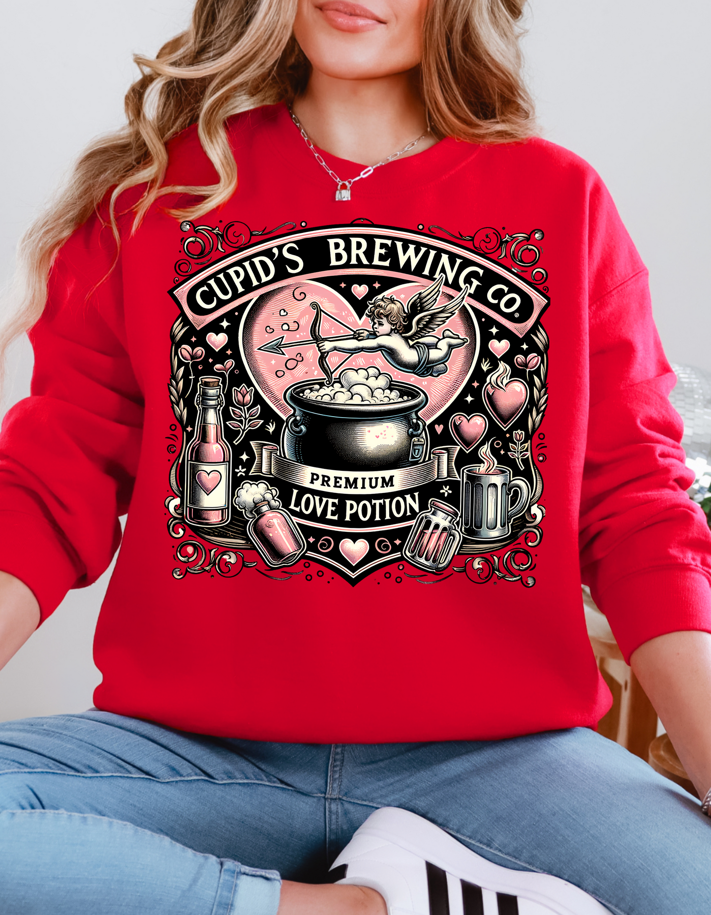 Cupid's Brewing Co Valentine's Day Sweatshirt & Hoodie