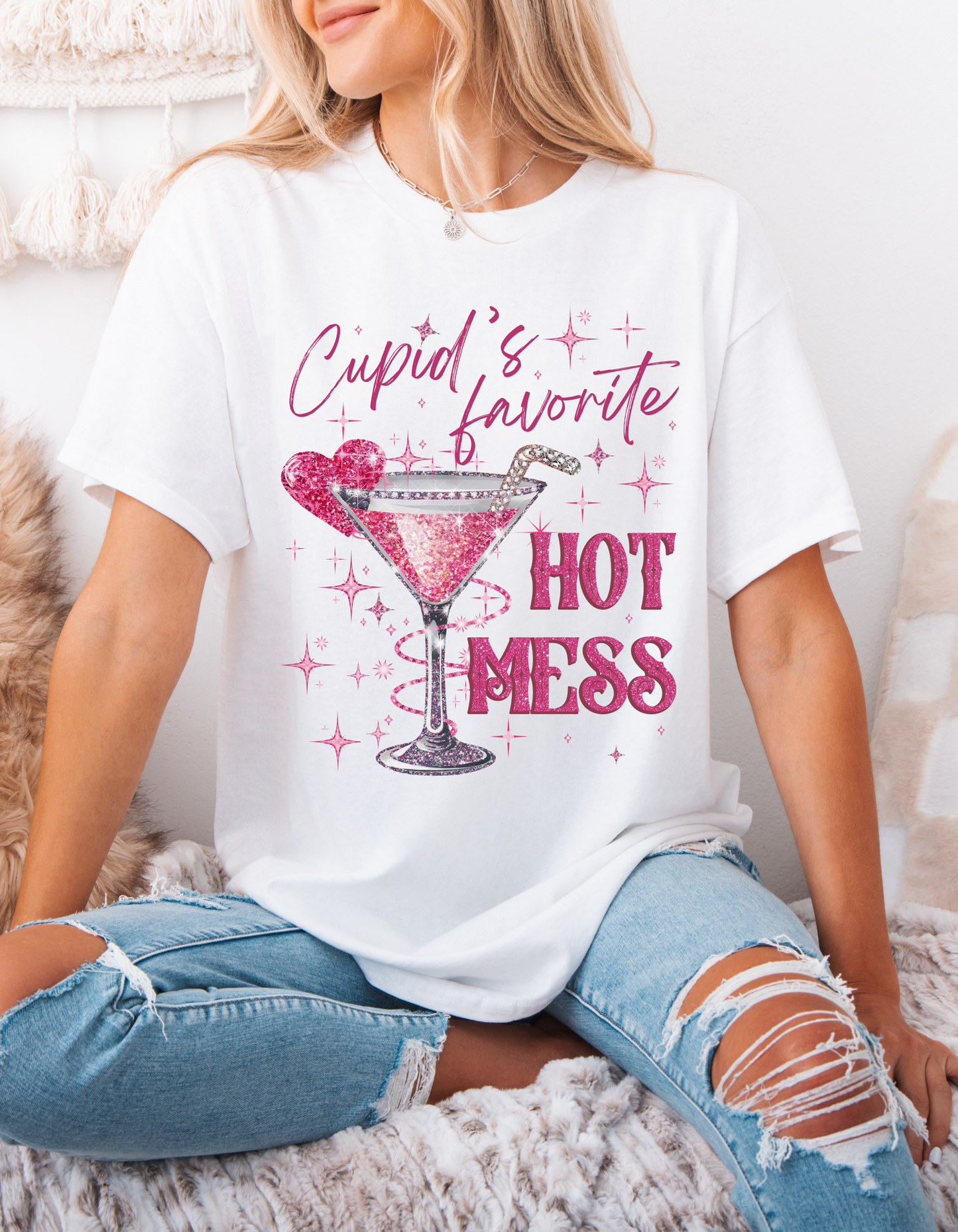 Cupid's Favorite Hot Mess T-shirt & Long Sleeves