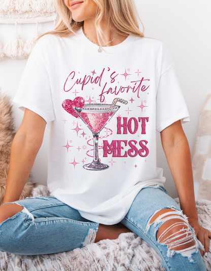 Cupid's Favorite Hot Mess T-shirt & Long Sleeves