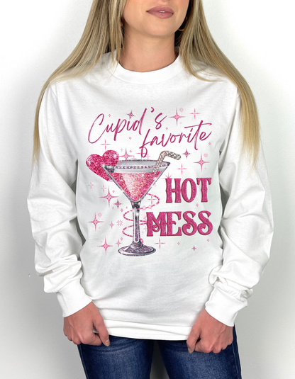 Cupid's Favorite Hot Mess T-shirt & Long Sleeves