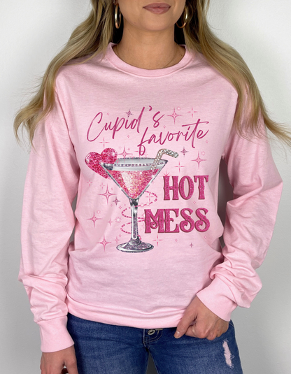 Cupid's Favorite Hot Mess T-shirt & Long Sleeves