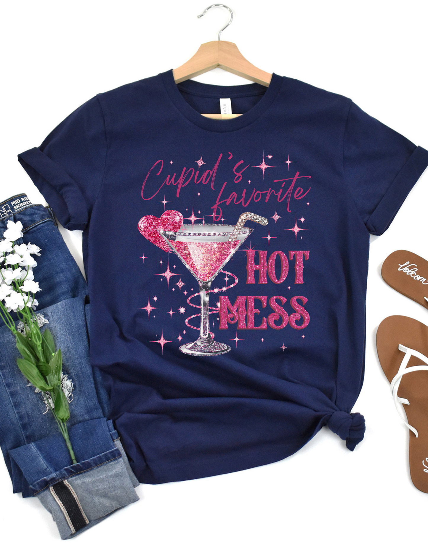 Cupid's Favorite Hot Mess T-shirt & Long Sleeves