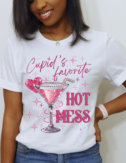 Cupid's Favorite Hot Mess T-shirt & Long Sleeves