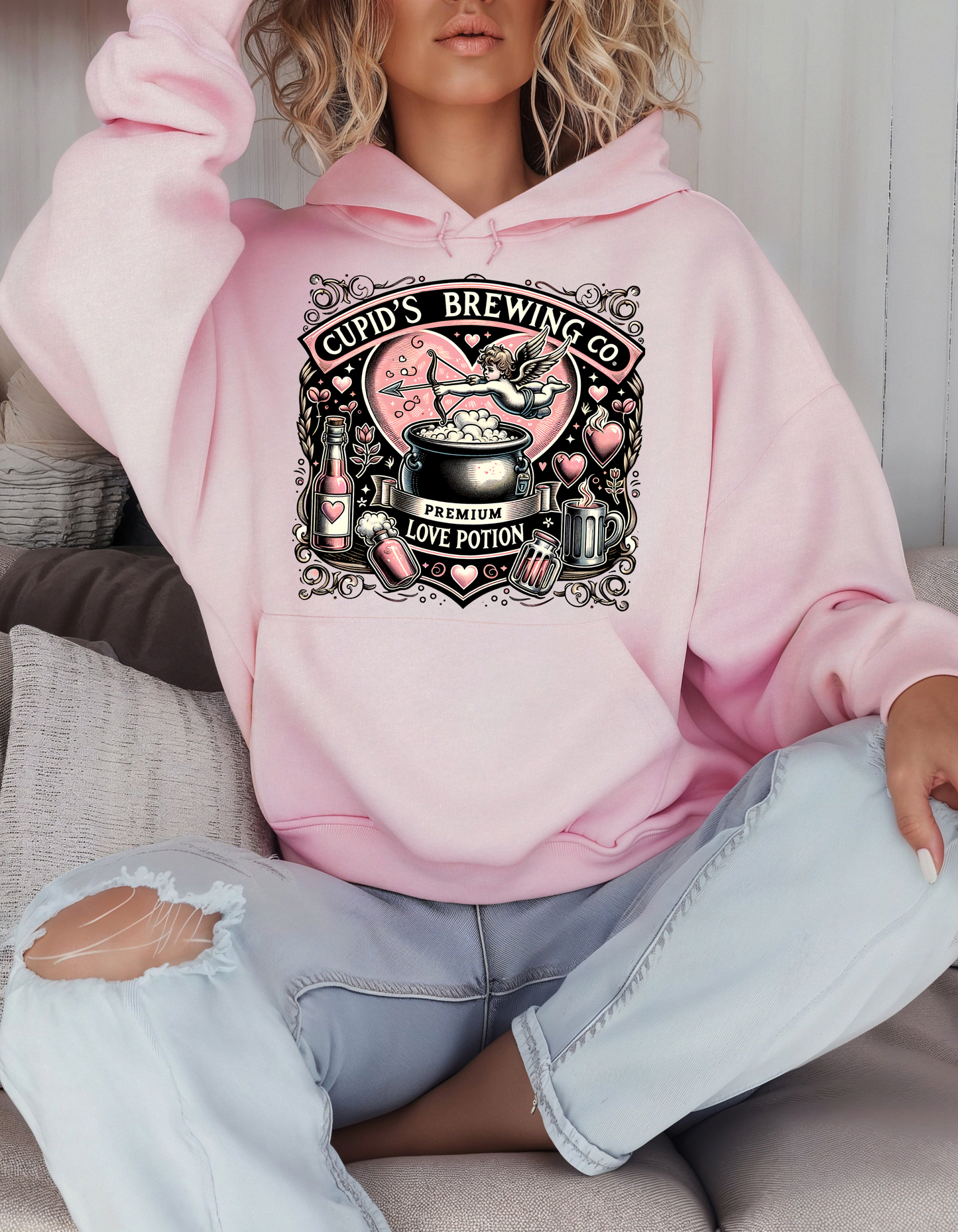 Cupid's Brewing Co Valentine's Day Sweatshirt & Hoodie