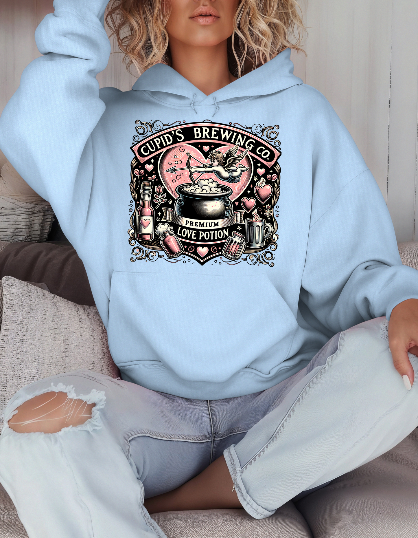Cupid's Brewing Co Valentine's Day Sweatshirt & Hoodie