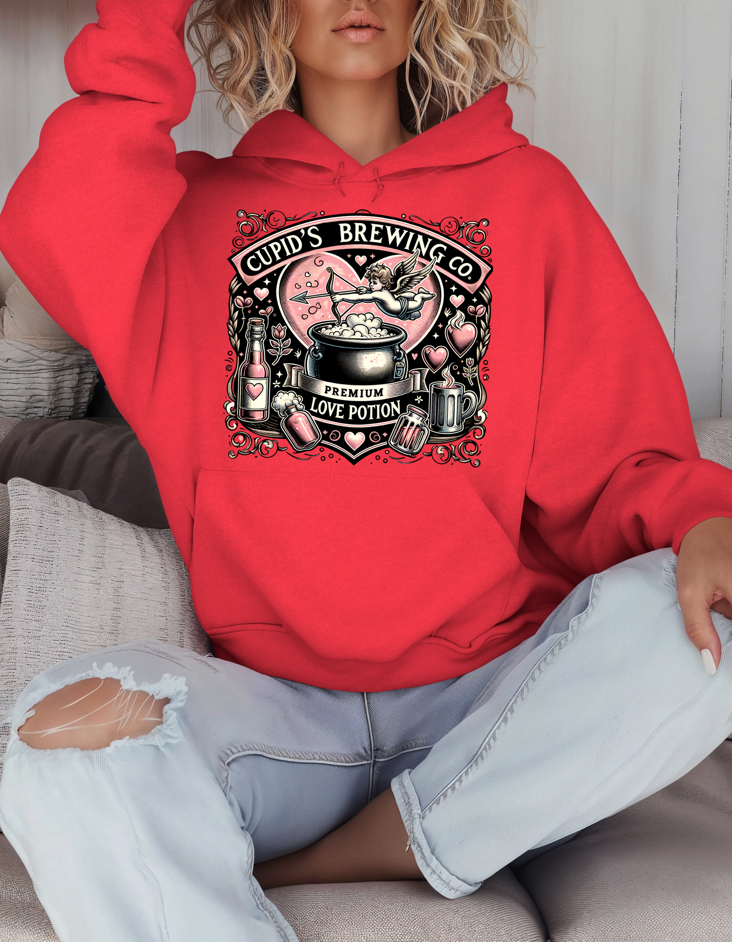 Cupid's Brewing Co Valentine's Day Sweatshirt & Hoodie