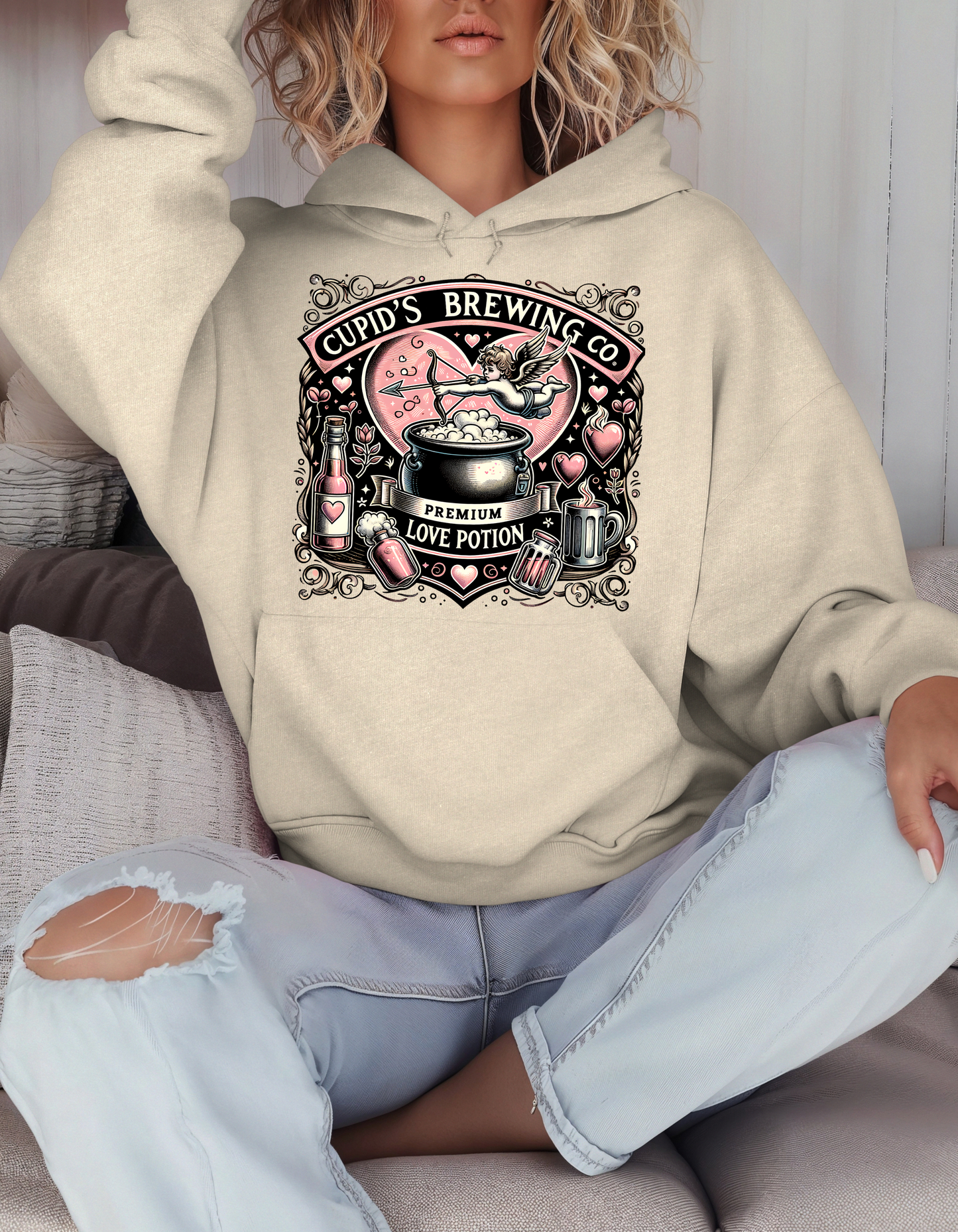 Cupid's Brewing Co Valentine's Day Sweatshirt & Hoodie