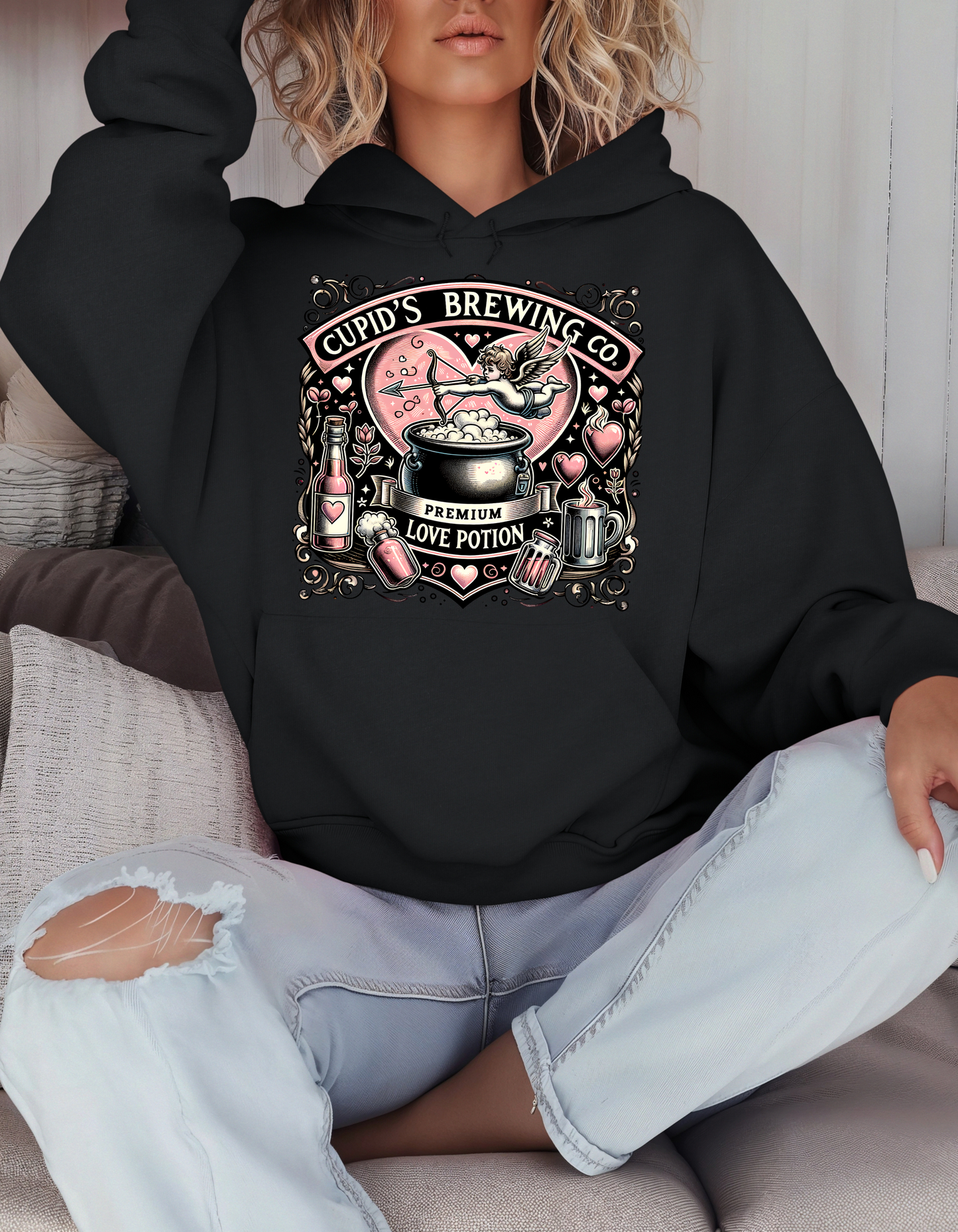 Cupid's Brewing Co Valentine's Day Sweatshirt & Hoodie