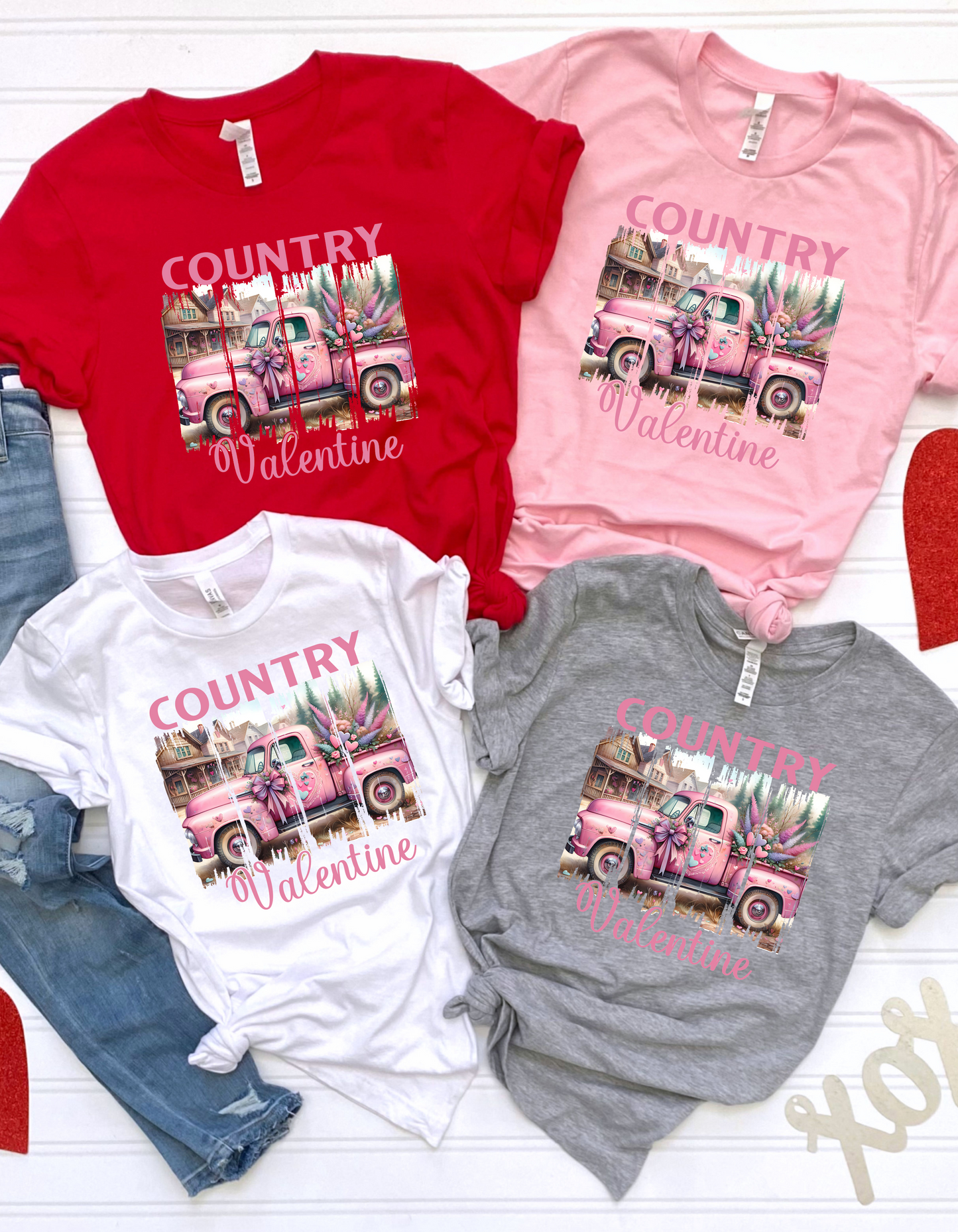 Country Valentine T-shirt & Long Sleeves for Women