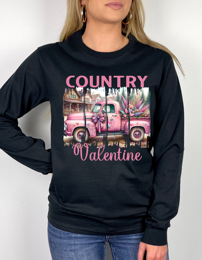 Country Valentine T-shirt & Long Sleeves for Women
