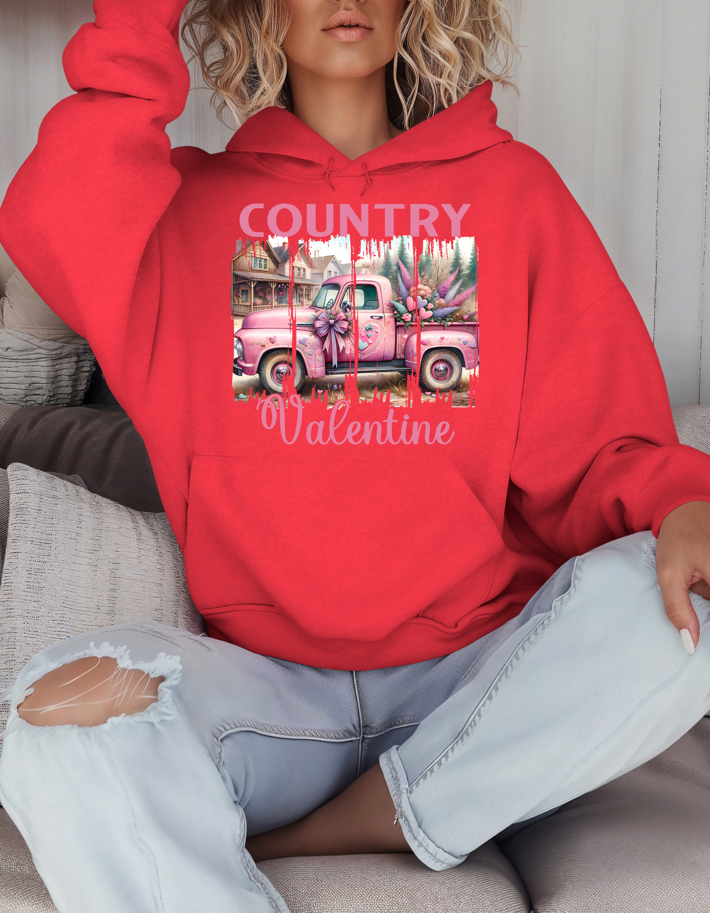 Country Valentine Sweatshirt & Hoodie for Women