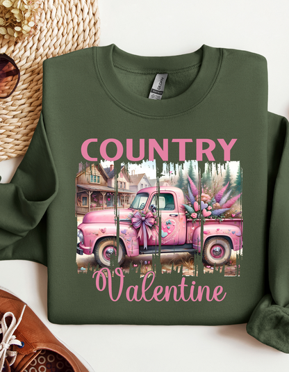Country Valentine Sweatshirt & Hoodie for Women