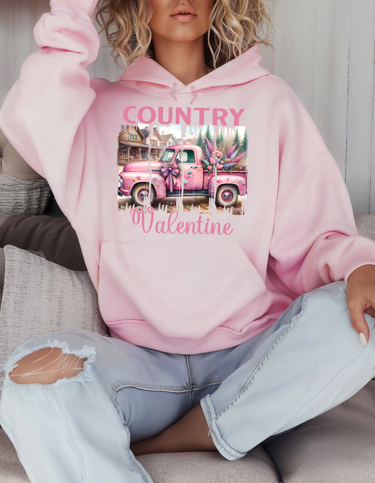Country Valentine Sweatshirt & Hoodie for Women