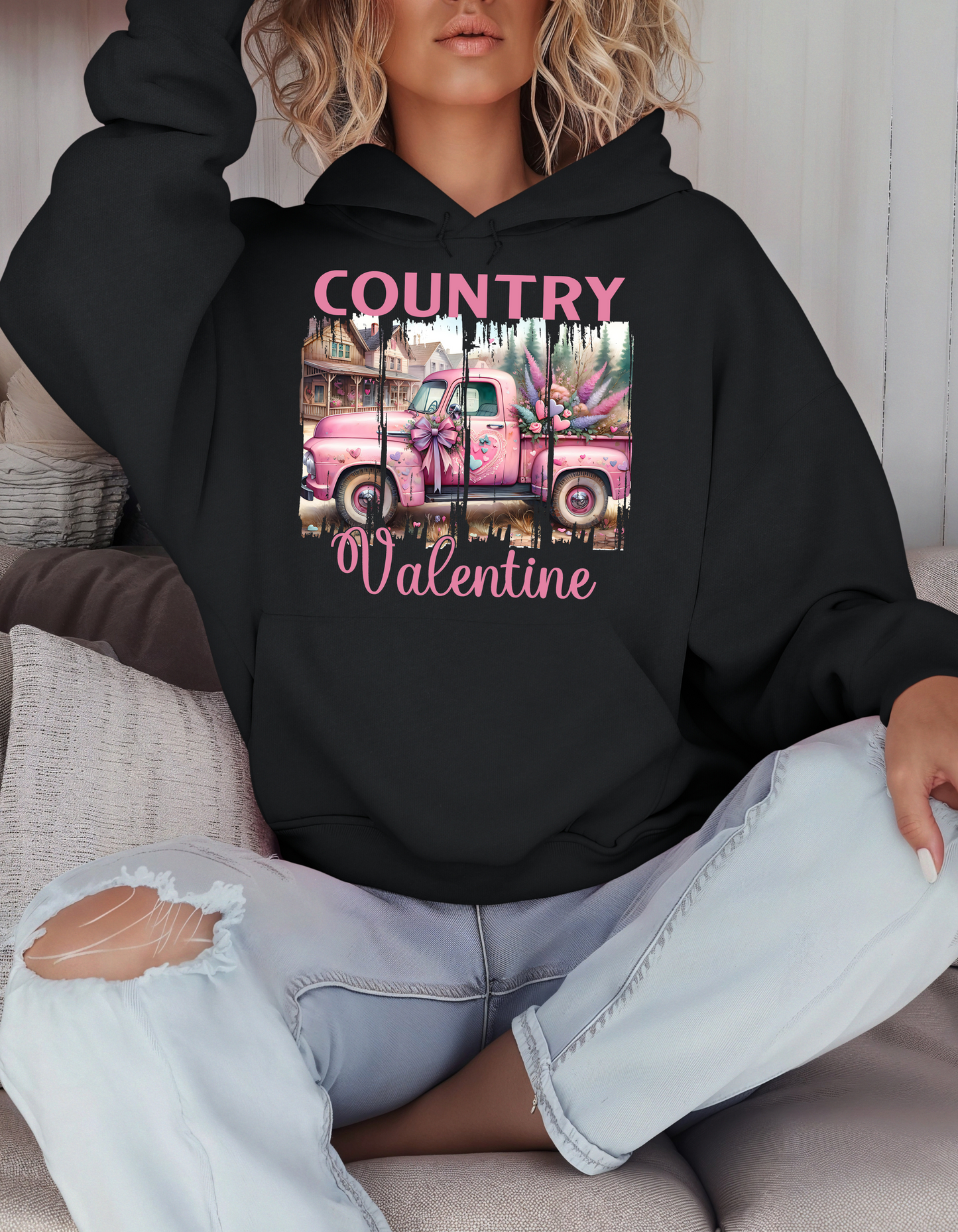 Country Valentine Sweatshirt & Hoodie for Women