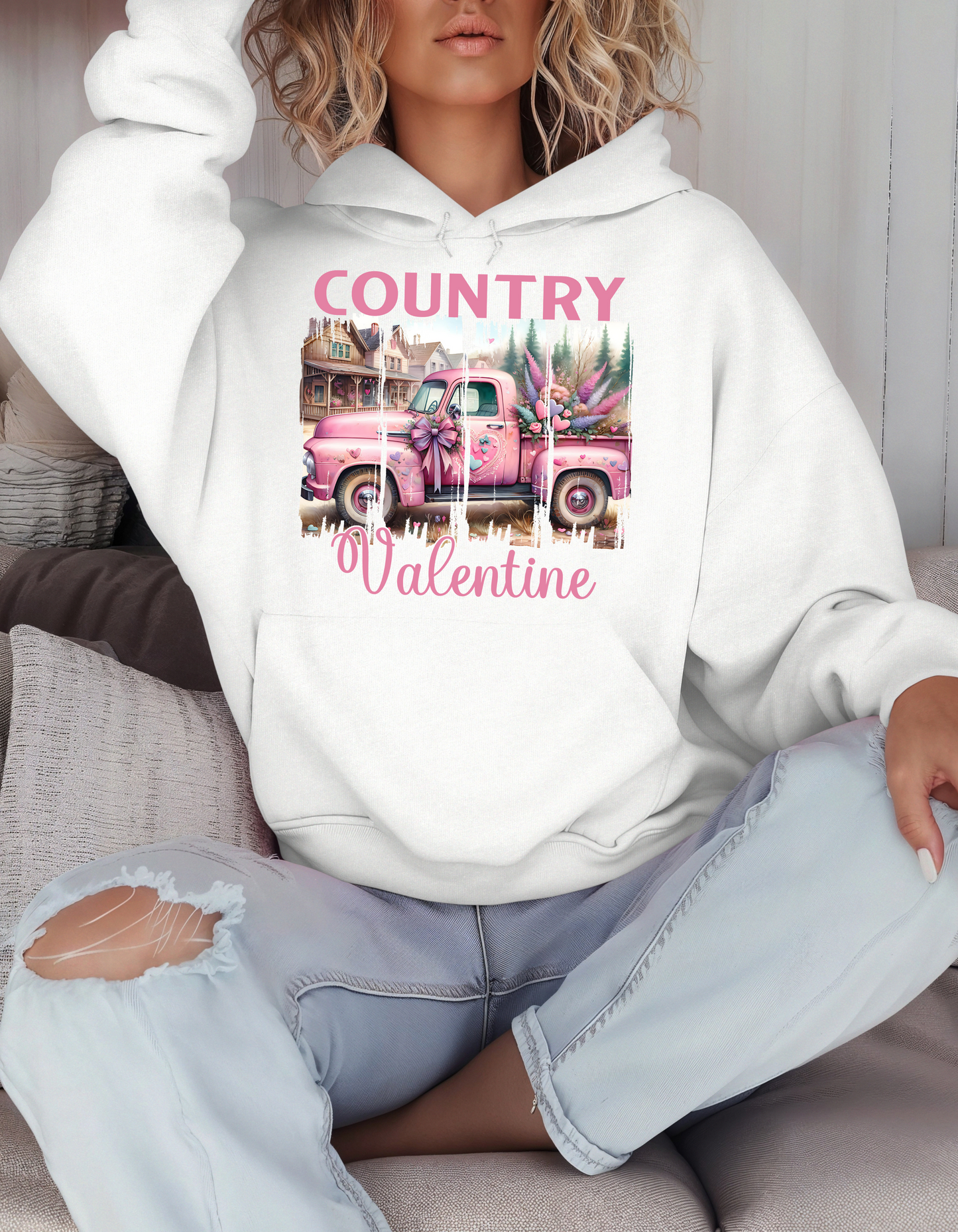 Country Valentine Sweatshirt & Hoodie for Women