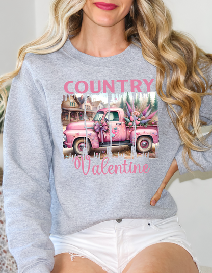 Country Valentine Sweatshirt & Hoodie for Women