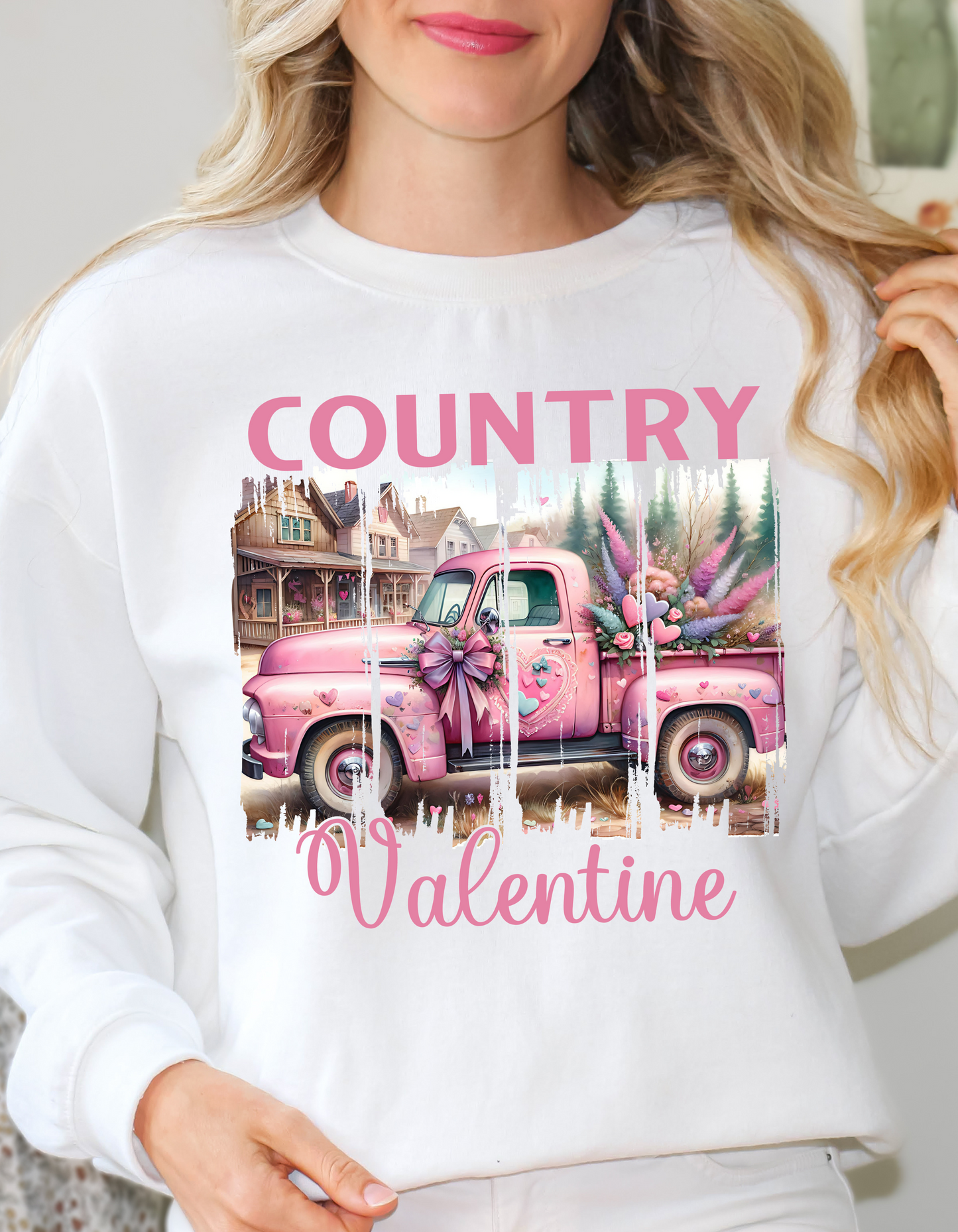 Country Valentine Sweatshirt & Hoodie for Women