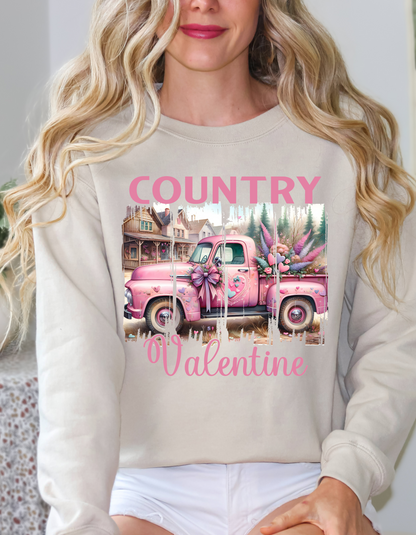 Country Valentine Sweatshirt & Hoodie for Women