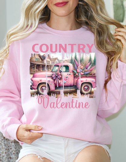 Country Valentine Sweatshirt & Hoodie for Women