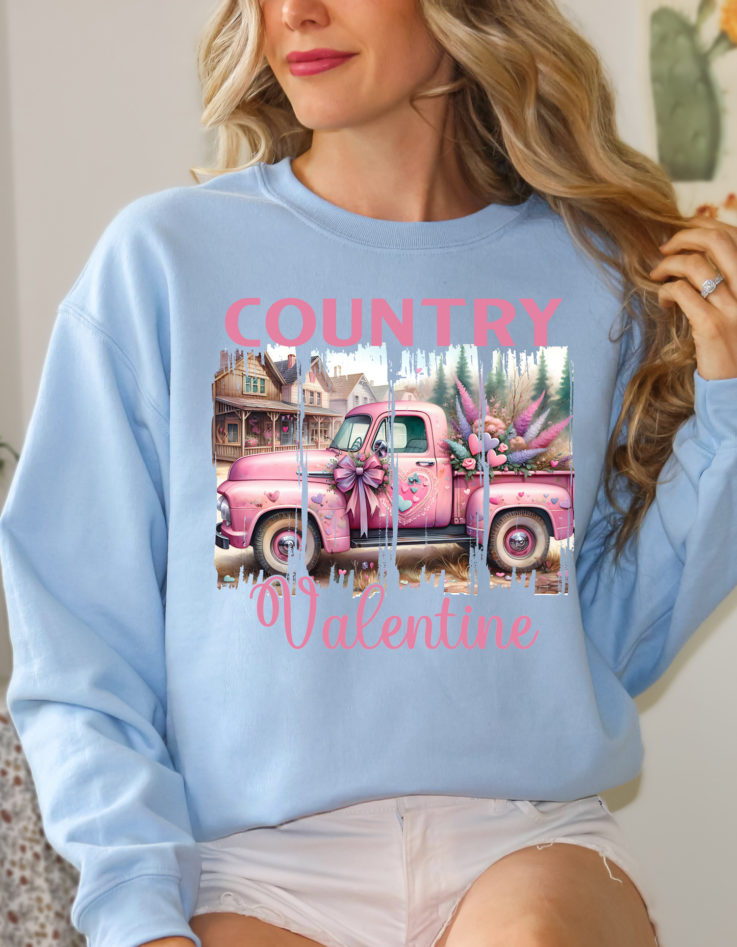 Country Valentine Sweatshirt & Hoodie for Women