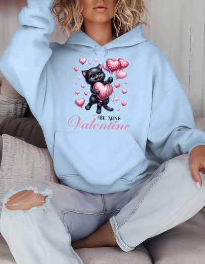 Cat Lover Valentine Hoodie & Sweatshirt for Kitty Mom V-day Gift