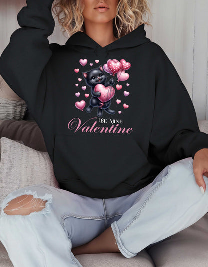 Cat Lover Valentine Hoodie & Sweatshirt for Kitty Mom V-day Gift