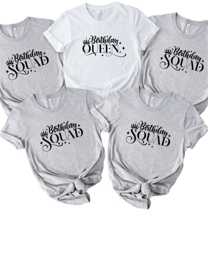 Happy Birthday Queen & Sqaud T-shirt