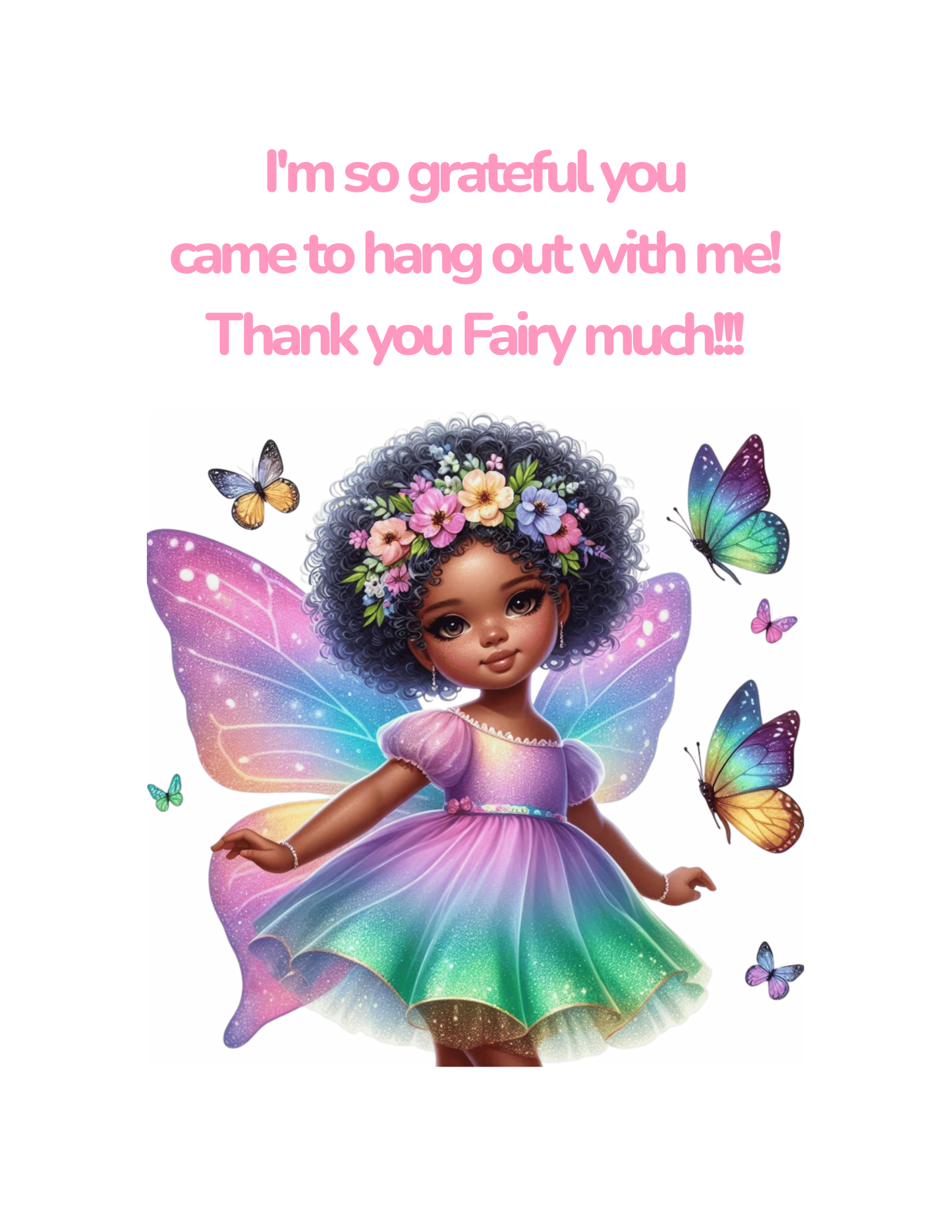 2-in-1 Fairy Princess Gratitude Journal for Girls
