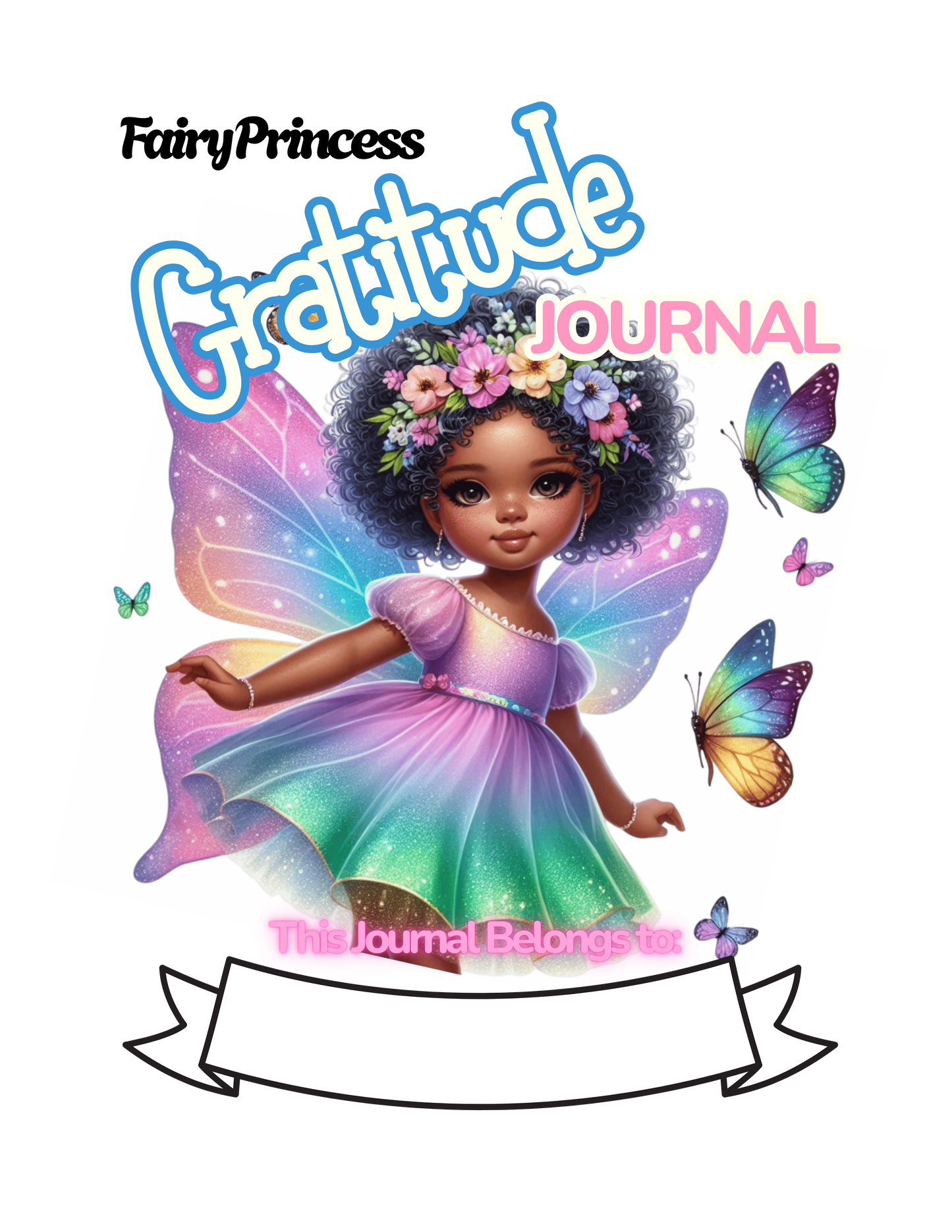 2-in-1 Fairy Princess Gratitude Journal for Girls