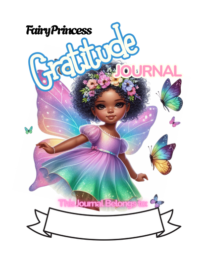 2-in-1 Fairy Princess Gratitude Journal for Girls