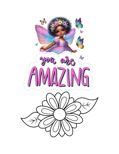 2-in-1 Fairy Princess Gratitude Journal for Girls