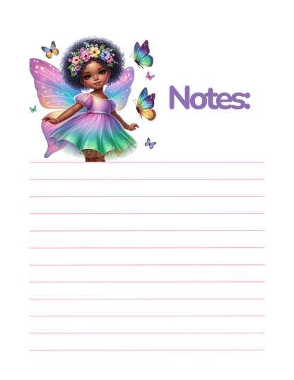 2-in-1 Fairy Princess Gratitude Journal for Girls