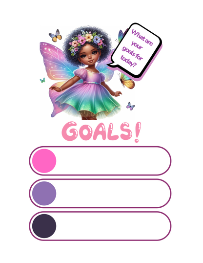2-in-1 Fairy Princess Gratitude Journal for Girls