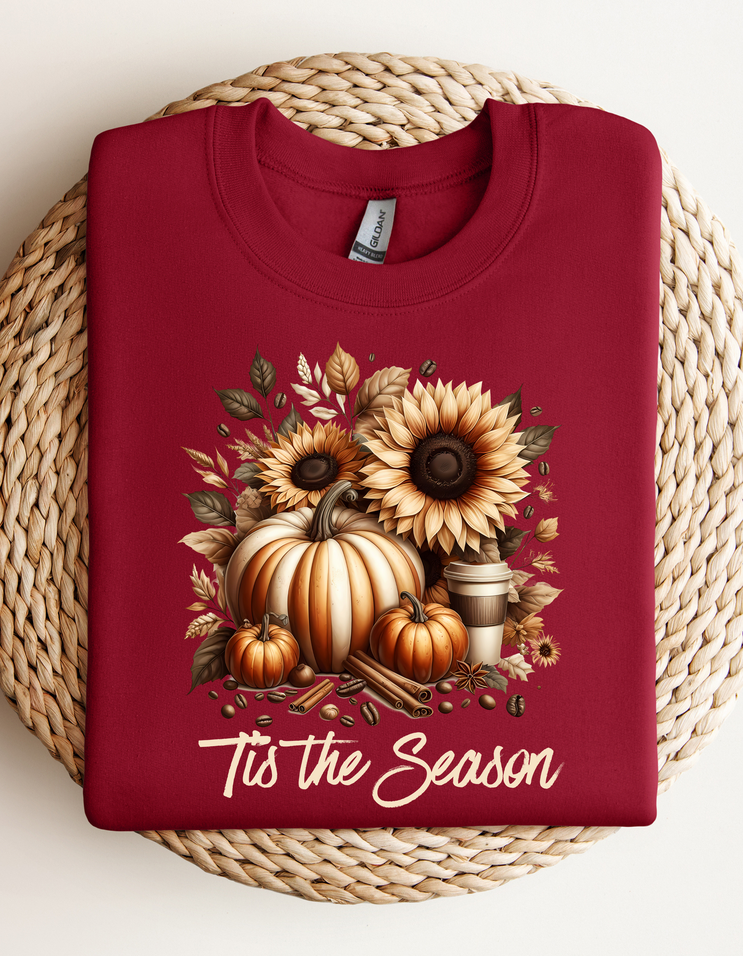 Tis the Season Hoodie-Perfect Thanksgiving Sweatshirt for Mom Fall Vibes Sweater with Pumpkin and Floral Design