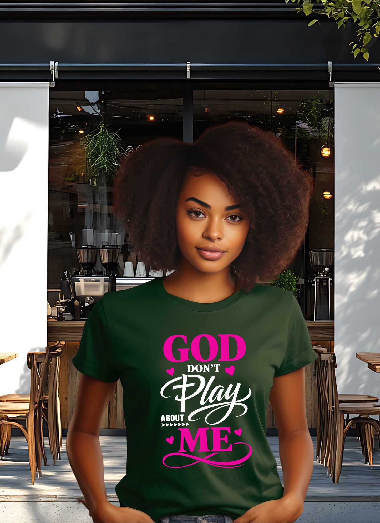 God Don't Play About Me Christian T-shirt